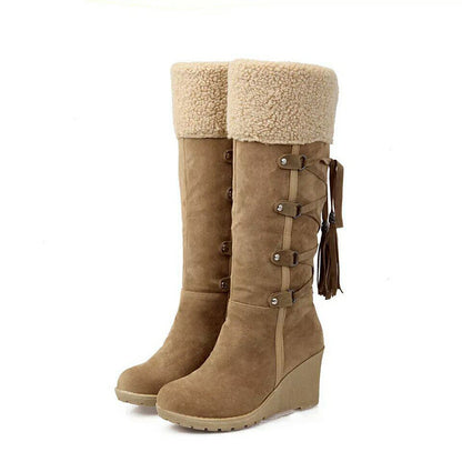 Daisy | Women’s Fur Lined Wedge Winter Boots - Image 1