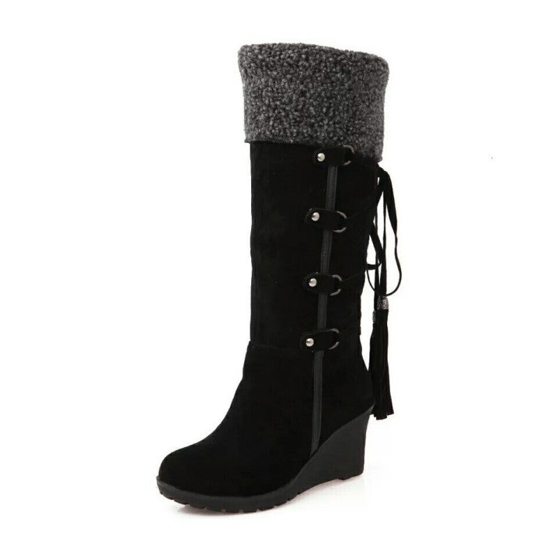 Daisy | Women’s Fur Lined Wedge Winter Boots - Image 4