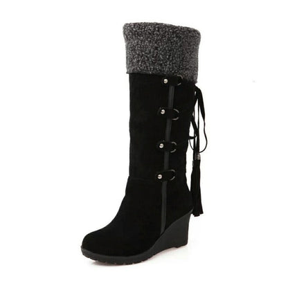 Daisy | Women’s Fur Lined Wedge Winter Boots - Image 4