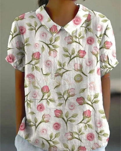 Damenbluse mit floralem Muster – Vielseitige Bluse für den Alltag