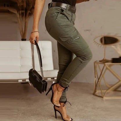 Lyvra Pantalón Mujer | Pantalón Cargo de Invierno con Bolsillos Laterales