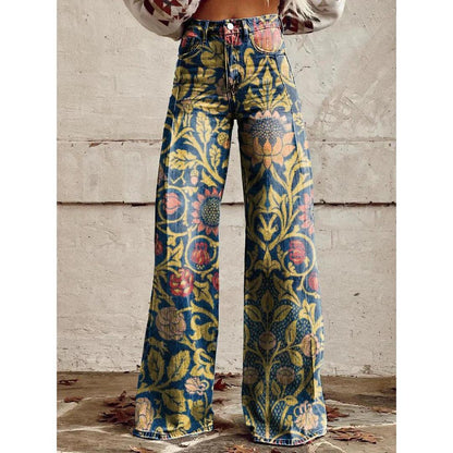 Virellda – Women’s Baggy Jeans With Waist Seam
