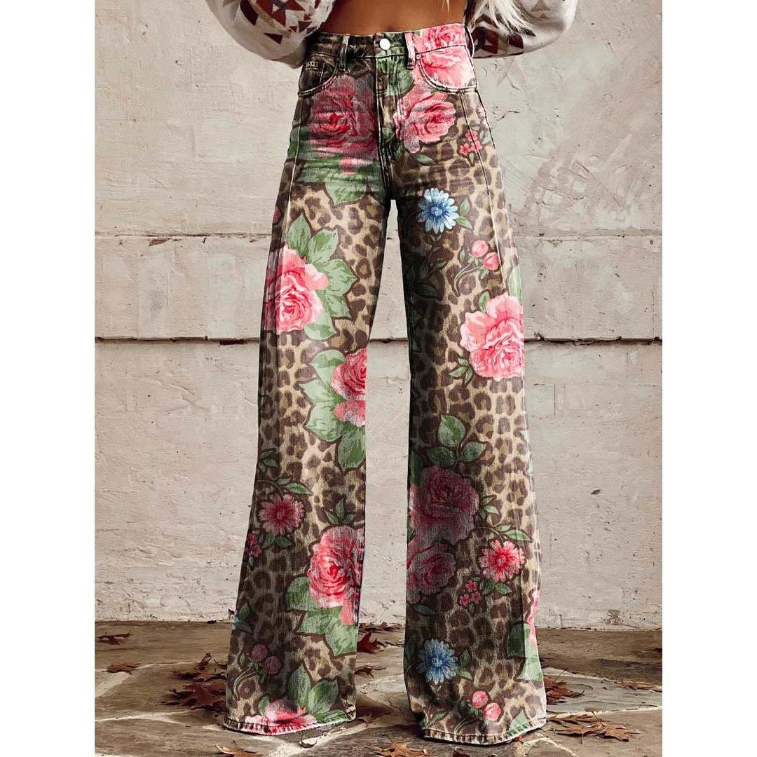 Virellda – Women’s Baggy Jeans With Waist Seam