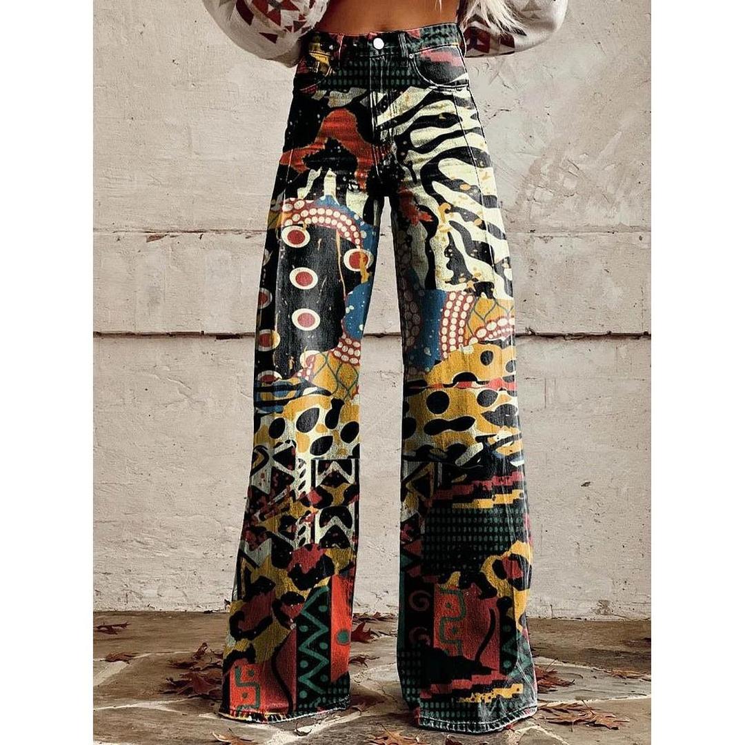 Virellda – Women’s Baggy Jeans With Waist Seam
