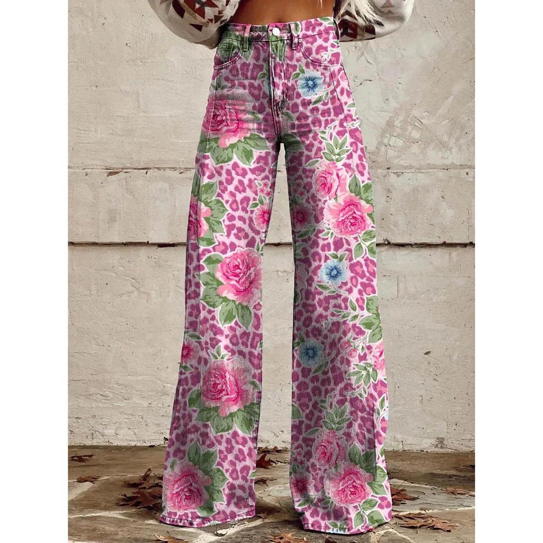 Virellda – Women’s Baggy Jeans With Waist Seam