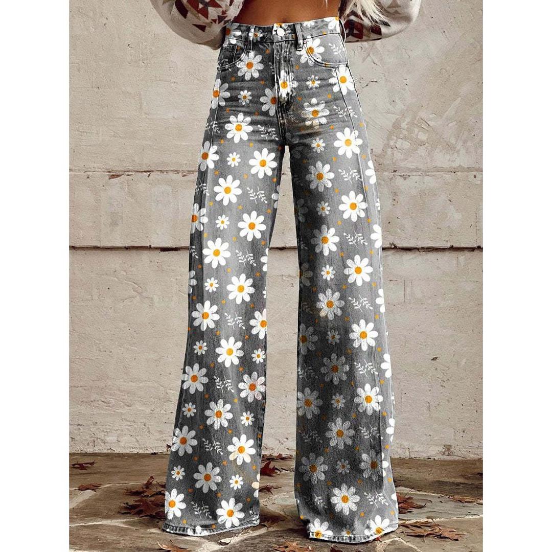 Virellda – Women’s Baggy Jeans With Waist Seam
