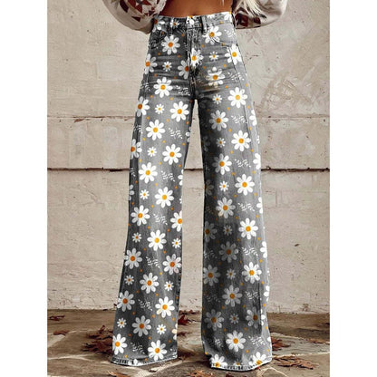 Virellda – Women’s Baggy Jeans With Waist Seam