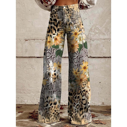 Virellda – Women’s Baggy Jeans With Waist Seam