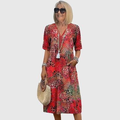 Dana | Damen Sommer Midikleid für den Abend