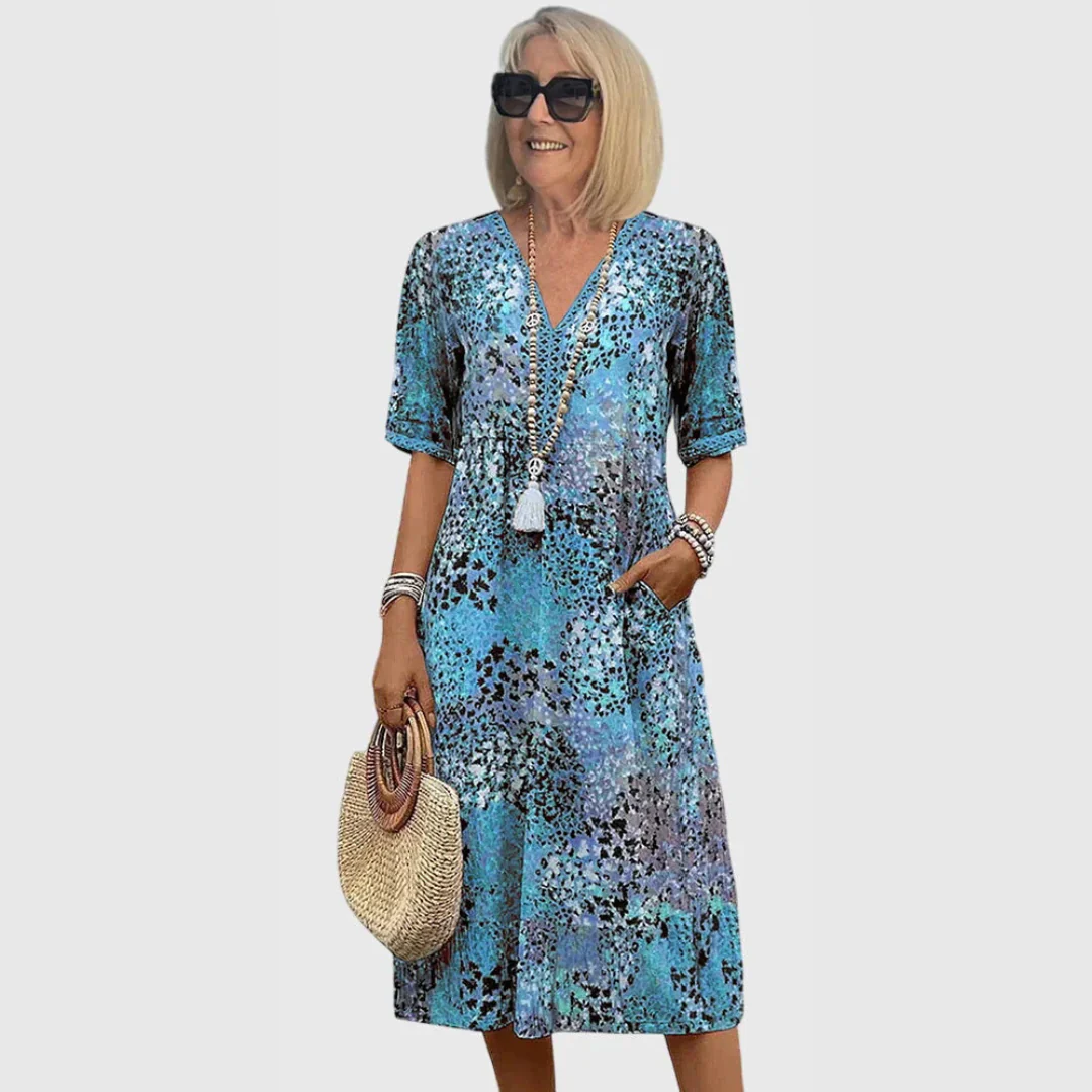 Dana | Damen Sommer Midikleid für den Abend