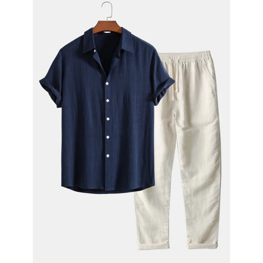 Daniel | Herren Sommer Set Mit Kurzarmhemd Und Hose