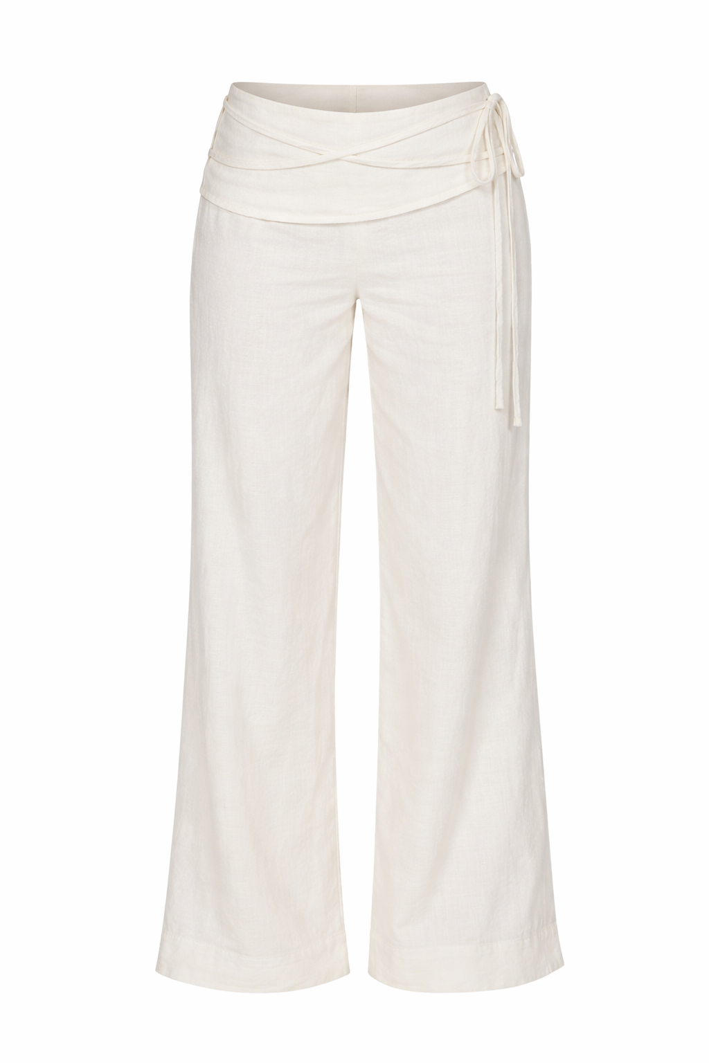 Daniela | Pantalón wide leg fluido con detalle cruzado