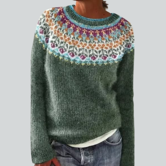 Édith™ | Pull Maille Charme Rétro