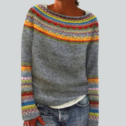 Édith™ | Pull Maille Charme Rétro
