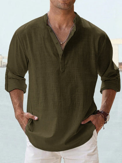 AGUSTIN | CAMISA DE LINO TRANSPIRABLE