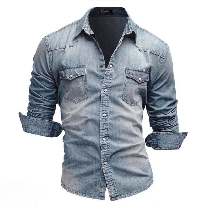 Givalli| Retro Denim Overhemd