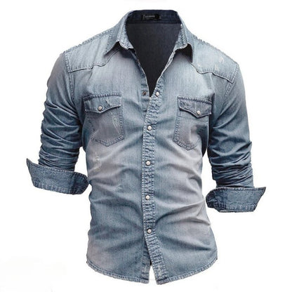 Givalli| Retro Denim Overhemd