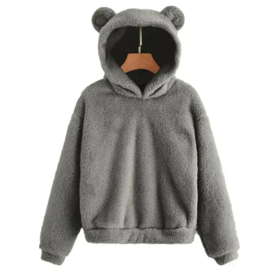 Elourie – Women’s Fleece Sweater with Bear Ears Hood