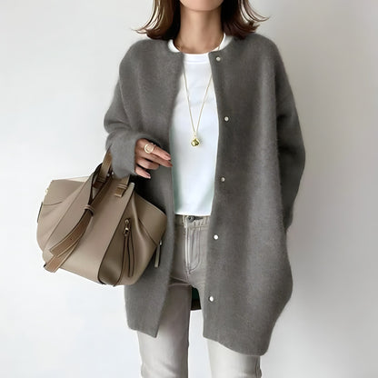 Cardigan with Button Placket
