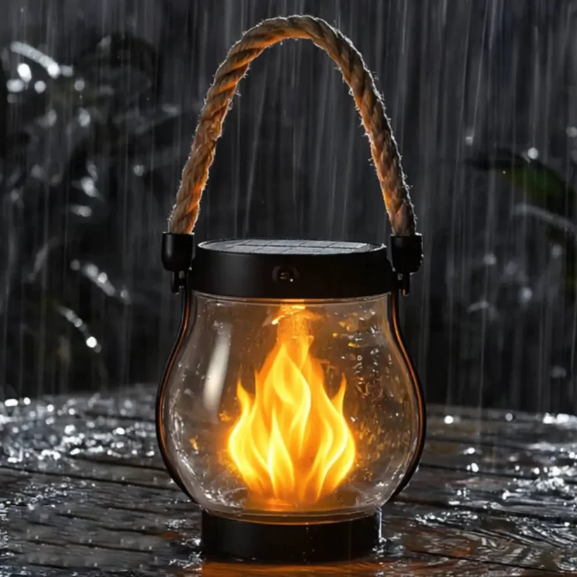Solar-Gartenlaternen mit Flammen-Effekt -    Zorenza