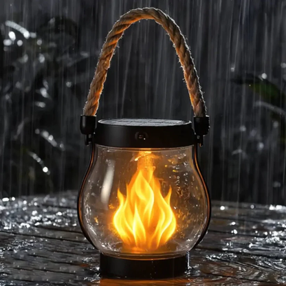 Solar-Gartenlaternen mit Flammen-Effekt -    Zorenza