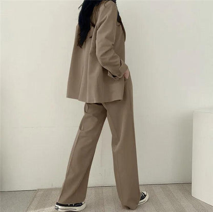 Hailey | Women Tailored Suit set z Long blazer