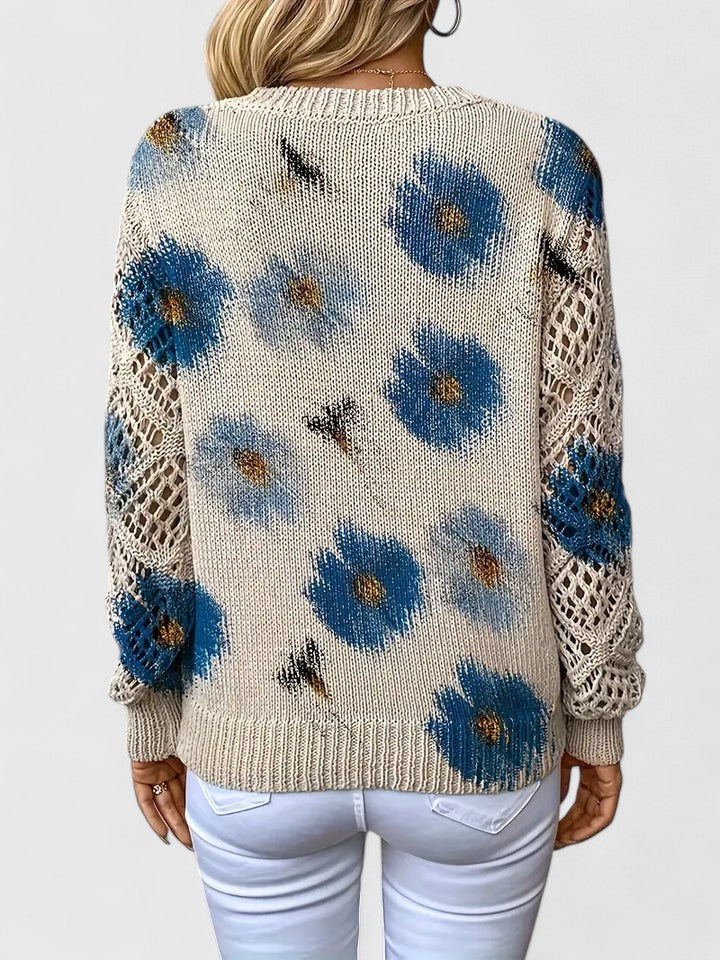 Marisavina - Pull Bloem Vintage Elegant