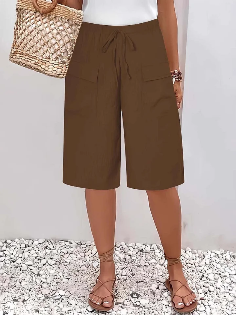 Nyla - Soft-Touch Drawstring Shorts