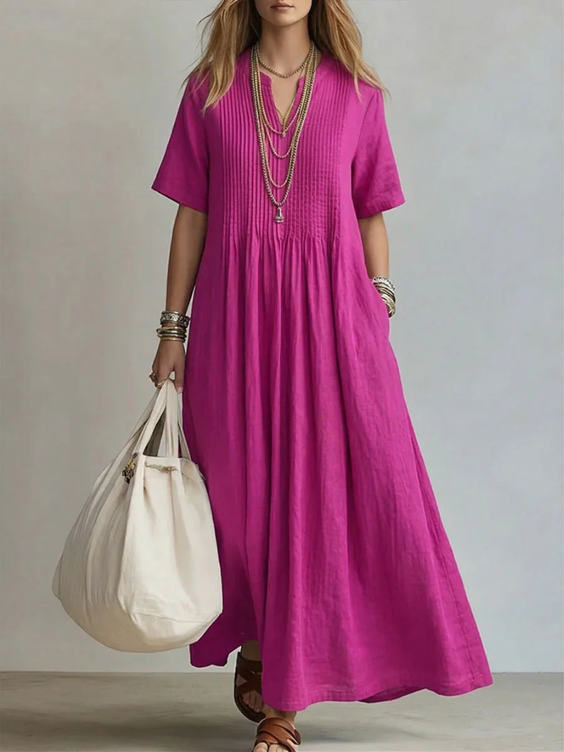 Warren - שמלת פליסה קלילה