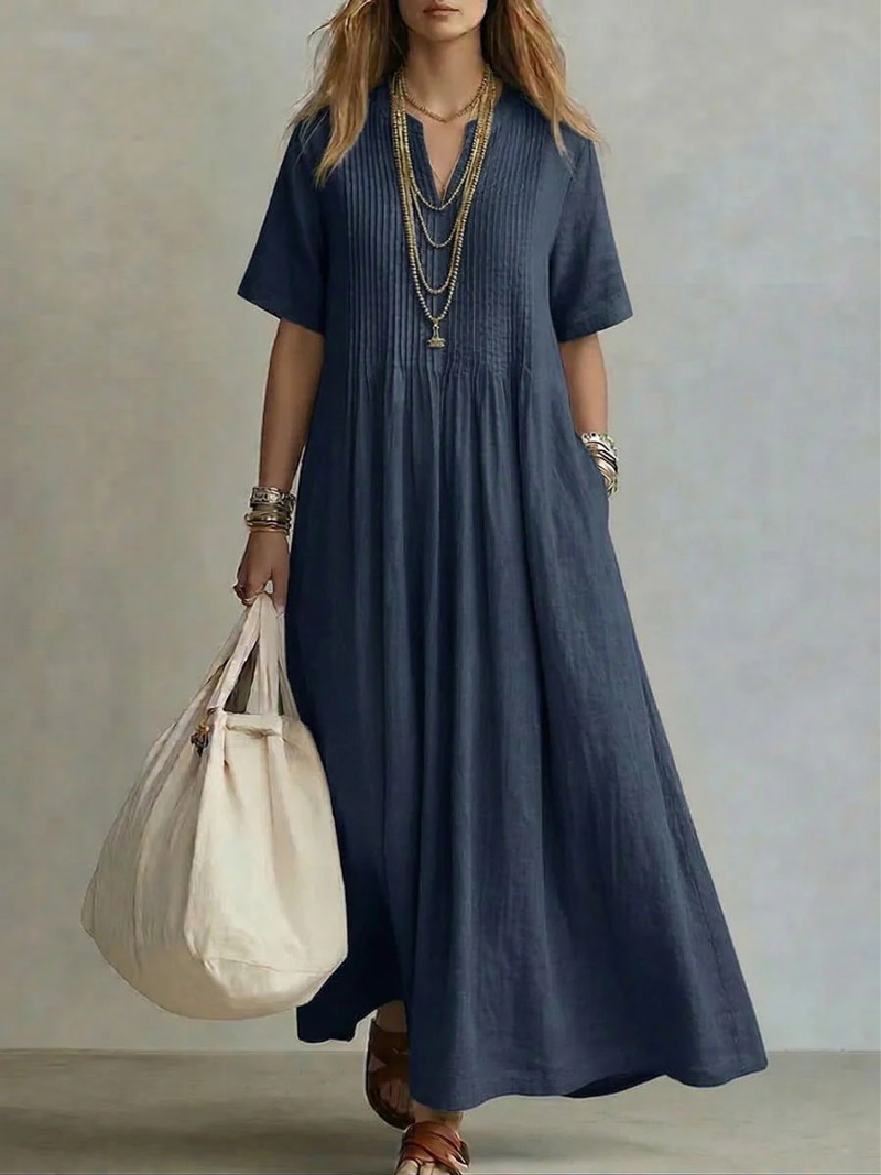 Warren - שמלת פליסה קלילה