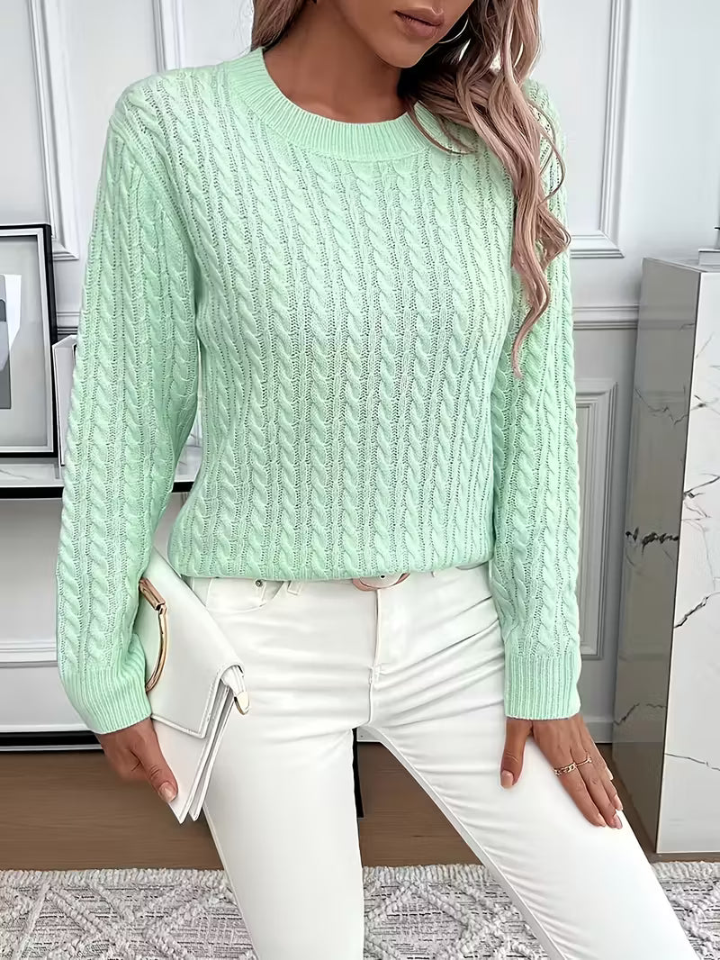 Soft Knit Minimal Sweater — Clean Look