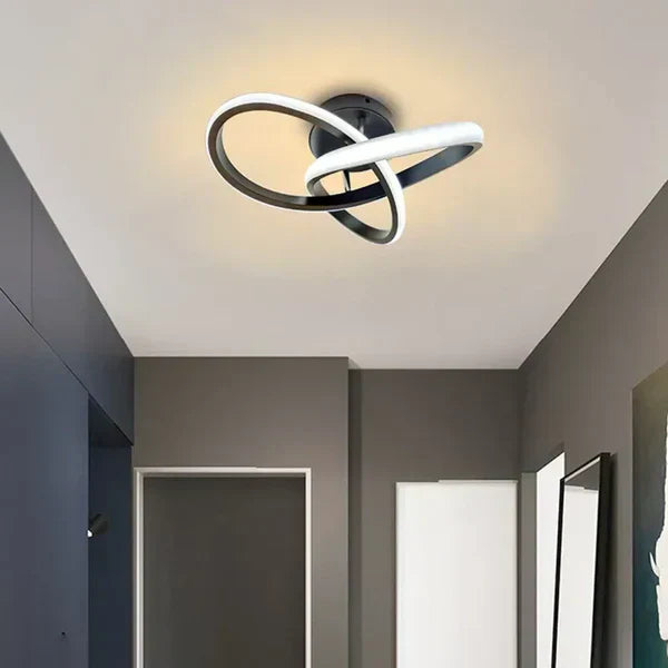 Moderne LED-Plafondlamp met Dubbelring-Design – Twilight Rings