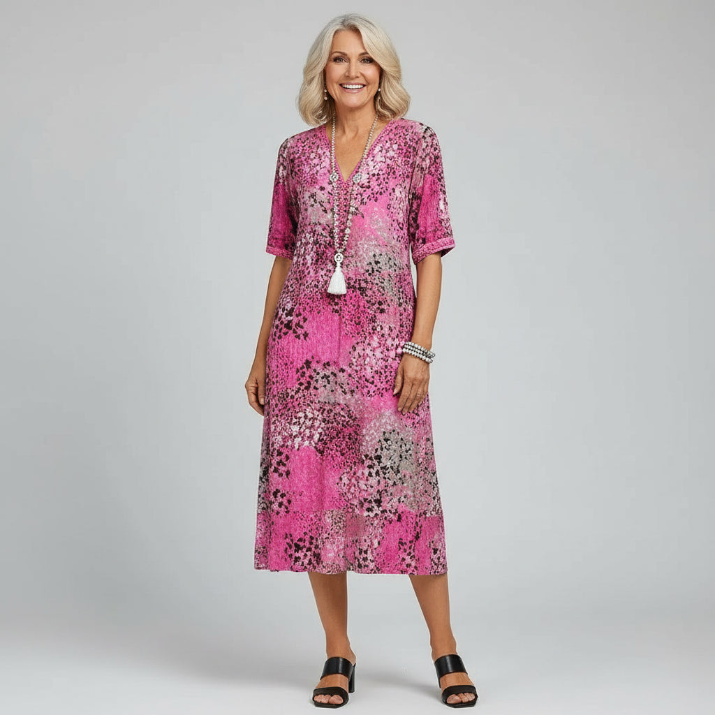 Isabella - Women’s Casual Floral Midi Dress
