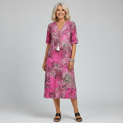 Isabella - Women’s Casual Floral Midi Dress