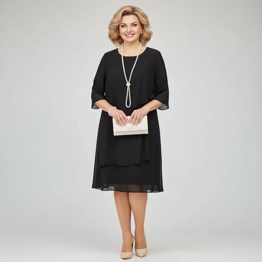 Helen - Classic Elegant Midi Dress