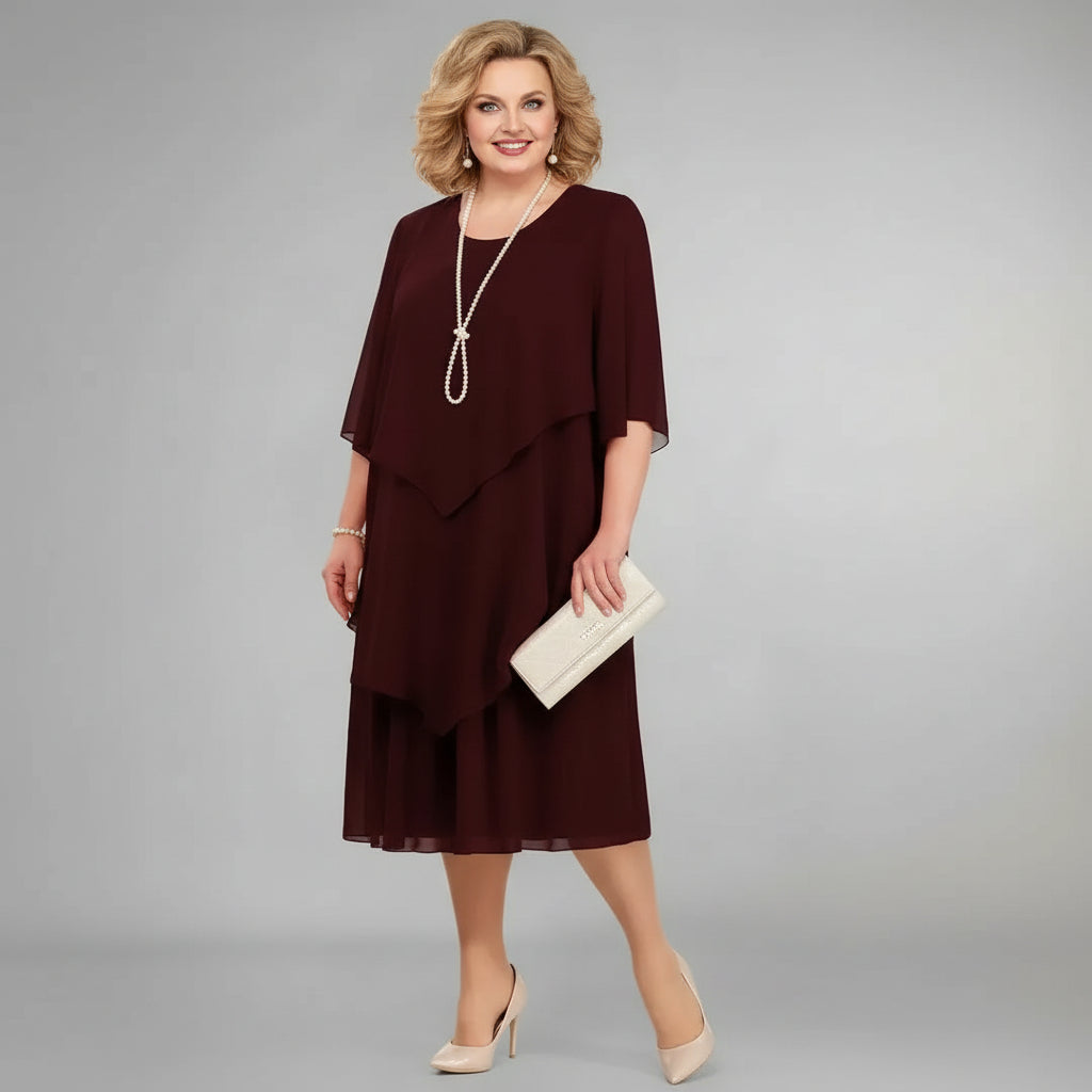 Helen - Classic Elegant Midi Dress