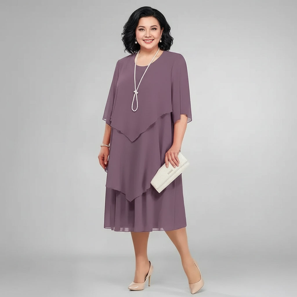 Helen - Classic Elegant Midi Dress