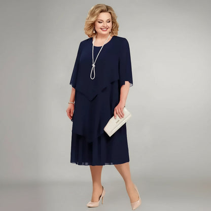 Helen - Classic Elegant Midi Dress