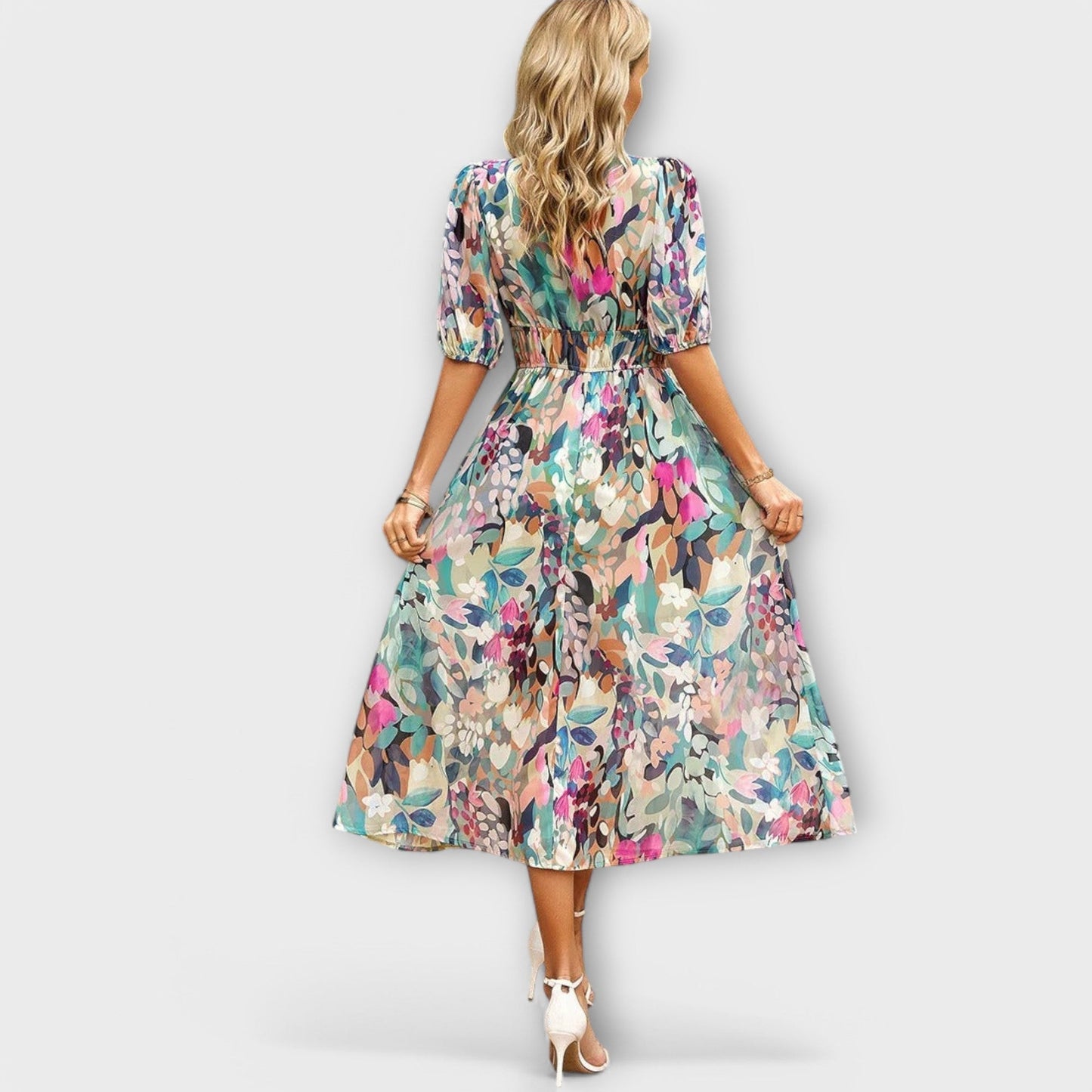 Zeraya™ – Elegant Midi Dress