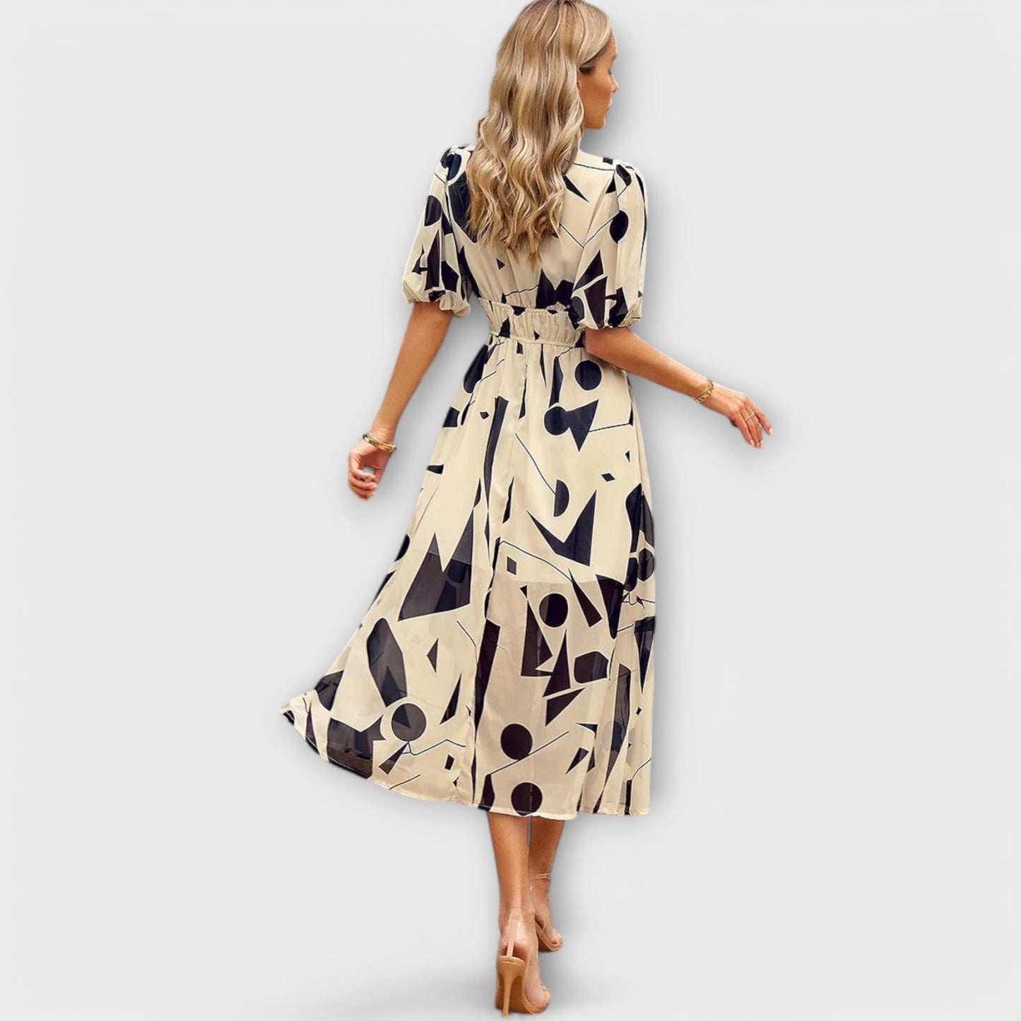 Zeraya™ – Elegant Midi Dress