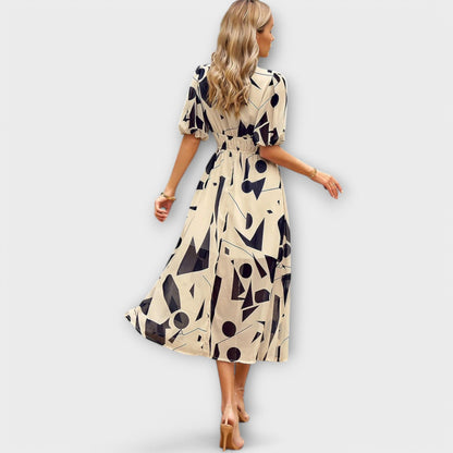 Zeraya™ – Elegant Midi Dress