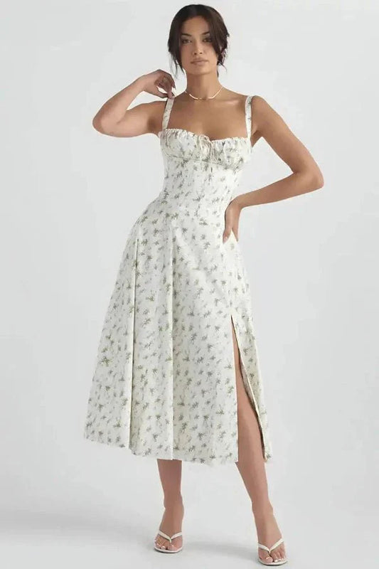 Damen Sommer Trägerkleid | Midi