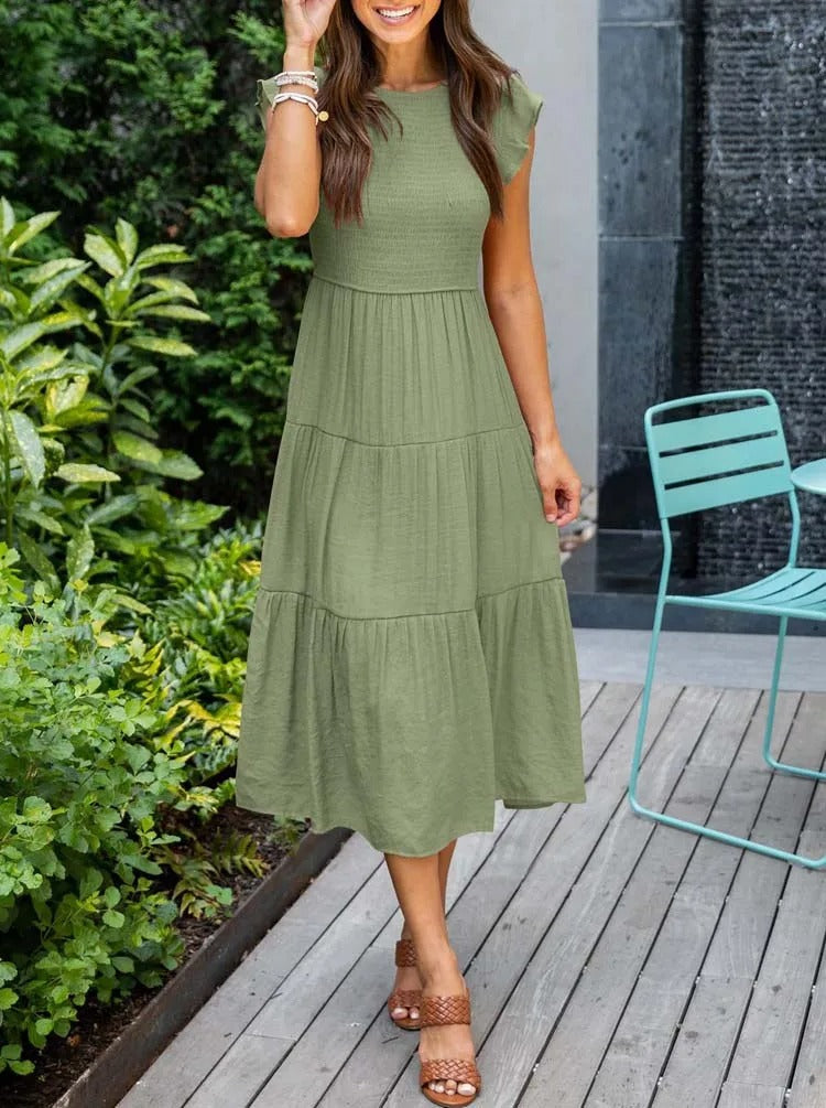 Amélia – Robe couvrante effet ventre plat