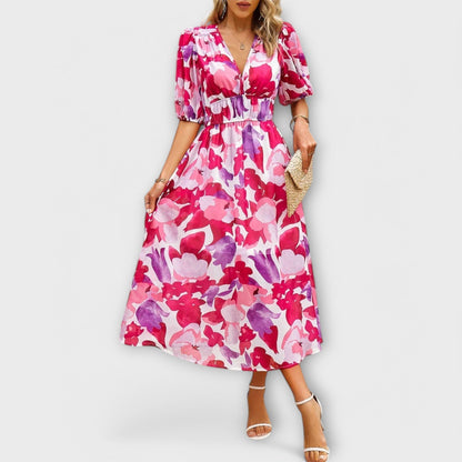 Zeraya™ – Elegant Midi Dress