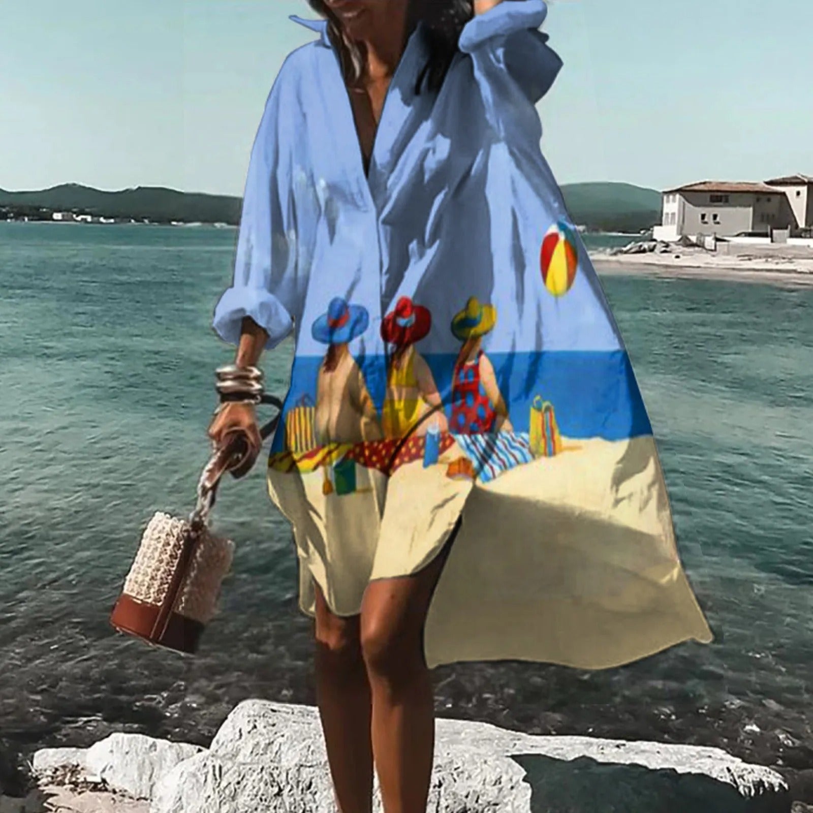 Maya | Women Summer casual dress koszulowa