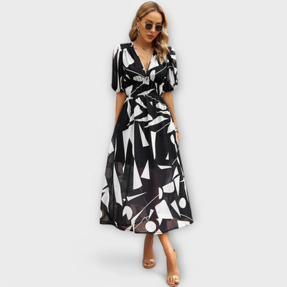 Zeraya™ – Elegant Midi Dress