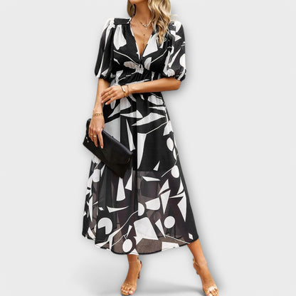 Zeraya™ – Elegant Midi Dress