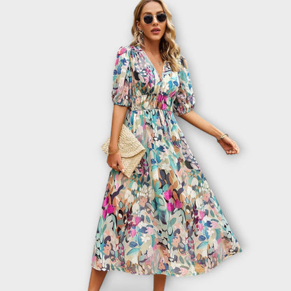 Zeraya™ – Elegant Midi Dress