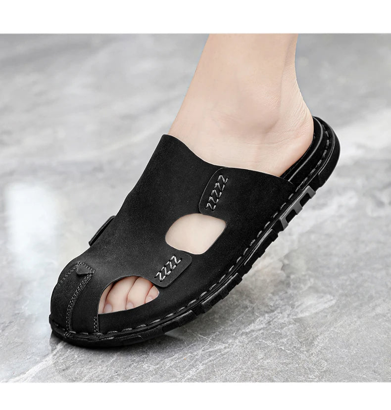 Læder Sandaler