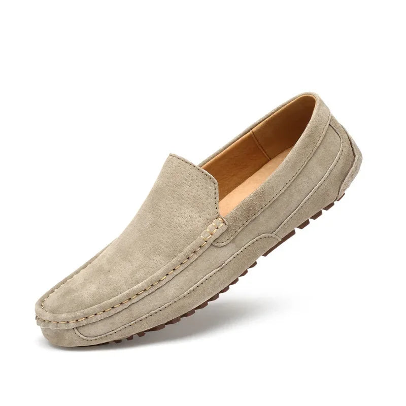 Mocasines elegantes de ante de primera calidad